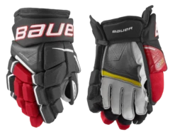 Bauer Supreme Ultrasonic Junior Hockey Gloves -Hockey Equipment Store 1058650 BKR