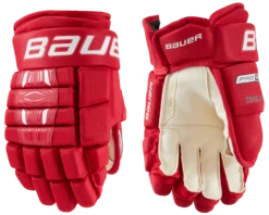 Bauer Pro Series Junior Hockey Gloves -Hockey Equipment Store 1058651 RED