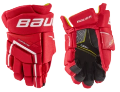 Bauer Supreme Ultrasonic Youth Hockey Gloves -Hockey Equipment Store 1058655 RED