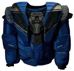 Bauer Supreme Mach Senior Goalie Chest Protector -Hockey Equipment Store 1059815 Blue Front 1082