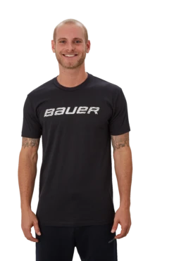 Bauer Graphic Short Sleeve Crew Senior -Hockey Equipment Store 610099 BLK 01