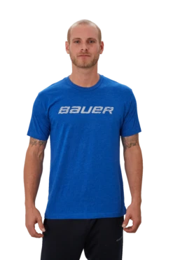 Bauer Graphic Short Sleeve Crew Senior -Hockey Equipment Store 610099 BLU 01