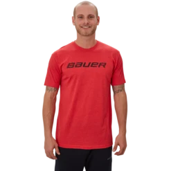 Bauer Graphic Short Sleeve Crew Senior -Hockey Equipment Store 610099 RED 01