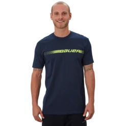 Bauer Graphic Short Sleeve Crew Senior -Hockey Equipment Store 611078 NAV 01