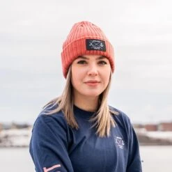 Bauer X East Coast Lifestyle Rib Patch Beanie -Hockey Equipment Store 660381 RED 02