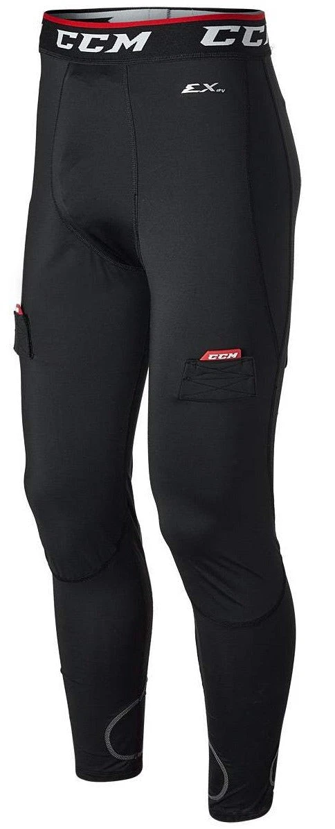 CCM Compression Cut Resistant Pant With Jock/Tabs Mens 3 CCM Compression Cut Resistant Pant With Jock/Tabs Mens