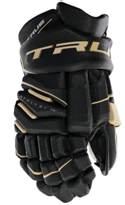 True Hockey True Catalyst 7X Senior Hockey Gloves -Hockey Equipment Store CT7xGlove Black Gold