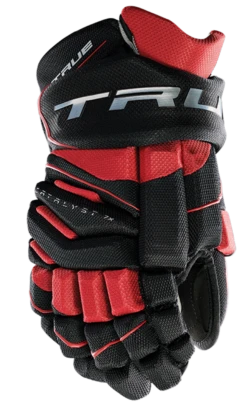 True Hockey True Catalyst 7X Senior Hockey Gloves -Hockey Equipment Store CT7xGlove Black Red