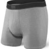 SAXX Daytripper Boxer Brief Fly Grey Heather 2 SAXX Daytripper Boxer Brief Fly Grey Heather -Hockey Equipment Store DAYTRIPPER SXBB11F GRA