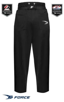 Force Officiating Rec Pant -Hockey Equipment Store FORCE OfficiatingPantREC BK
