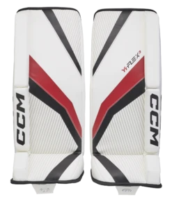 CCM YTFLEX 3 Youth Goalie Pads -Hockey Equipment Store GPYFX3 WHTBKRD 01