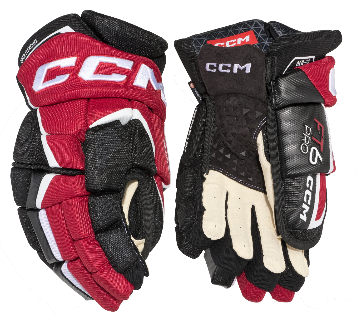 CCM JetSpeed FT6 Pro Junior Hockey Gloves 3 CCM JetSpeed FT6 Pro Junior Hockey Gloves