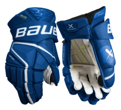 Bauer Vapor Hyperlite Senior Hockey Gloves 24 Bauer Vapor Hyperlite Senior Hockey Gloves -Hockey Equipment Store HYPERLITE SR FRONT BLU2 1