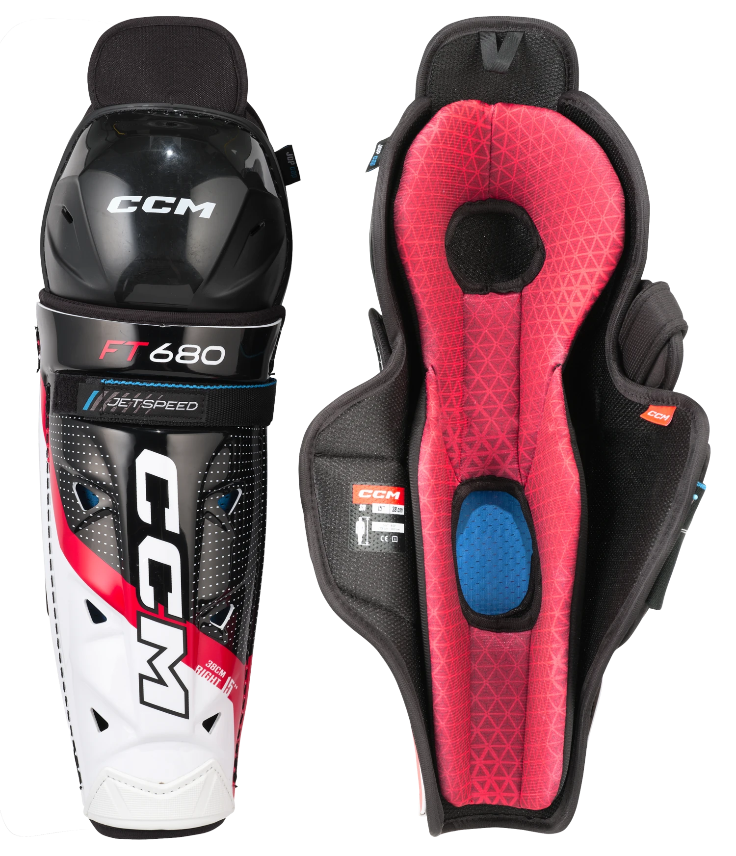 CCM JetSpeed FT680 Junior Shin Guards 3 CCM JetSpeed FT680 Junior Shin Guards