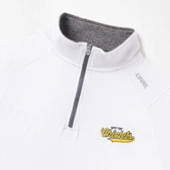 Spittin' Chiclets X UNRL Script Elite Quarter Zip -Hockey Equipment Store UNRL 0001 SPITTIN CHICLETS SCRIPT ELITE QUARTER ZIP II white DETAIL 17cd84e1 0caf 4908 8a00 bf59e3860148