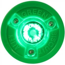 Blue Sports Green Biscuit Alien -Hockey Equipment Store green biscuit hockey accessories alien training puck inset2