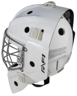 Warrior RF1 Pro Senior Goalie Mask -Hockey Equipment Store rf1pm0wh war 03 i