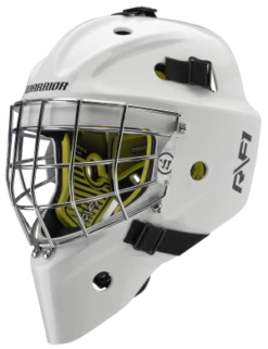 Warrior RF1 Senior Goalie Mask -Hockey Equipment Store rf1sm0wh war 01 i