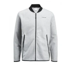 True Hockey X Jack & Jones Rub Sweat Zip Baseball -Hockey Equipment Store true rub sweat zip baseball grey