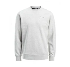 True Hockey X Jack & Jones Twist Sweat Crew Neck -Hockey Equipment Store true hockey apparel twist sweat crew neck grey 2