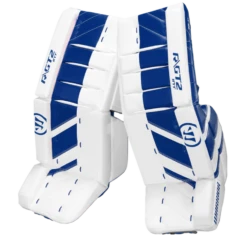 Warrior Ritual GT2 Intermediate Goalie Pads (w/ Knee Pads) 19 Warrior Ritual GT2 Intermediate Goalie Pads (w/ Knee Pads) -Hockey Equipment Store warrior ritual gt2 intermediate goalie pads white blue