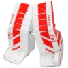 Warrior Ritual GT2 Intermediate Goalie Pads (w/ Knee Pads) -Hockey Equipment Store warrior ritual gt2 intermediate goalie pads white red