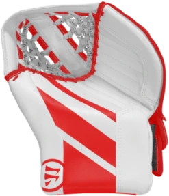 Warrior Ritual GT2 Junior Goalie Catcher -Hockey Equipment Store warrior ritual gt2 junior goalie catcher white red