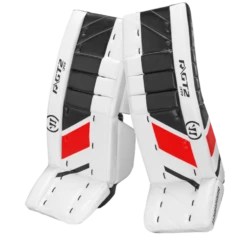 Warrior Ritual GT2 Junior Goalie Pads (w/ Knee Pads) -Hockey Equipment Store warrior ritual gt2 junior goalie pads white black red
