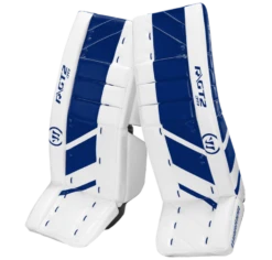 Warrior Ritual GT2 Junior Goalie Pads (w/ Knee Pads) -Hockey Equipment Store warrior ritual gt2 junior goalie pads white blue
